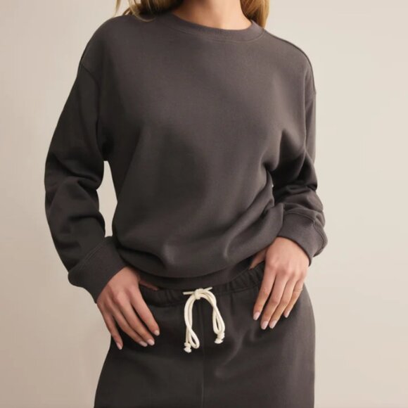 Z Supply Classic Boyfriend Sweatshirt and Jogger SET XS - Picture 1 of 11
